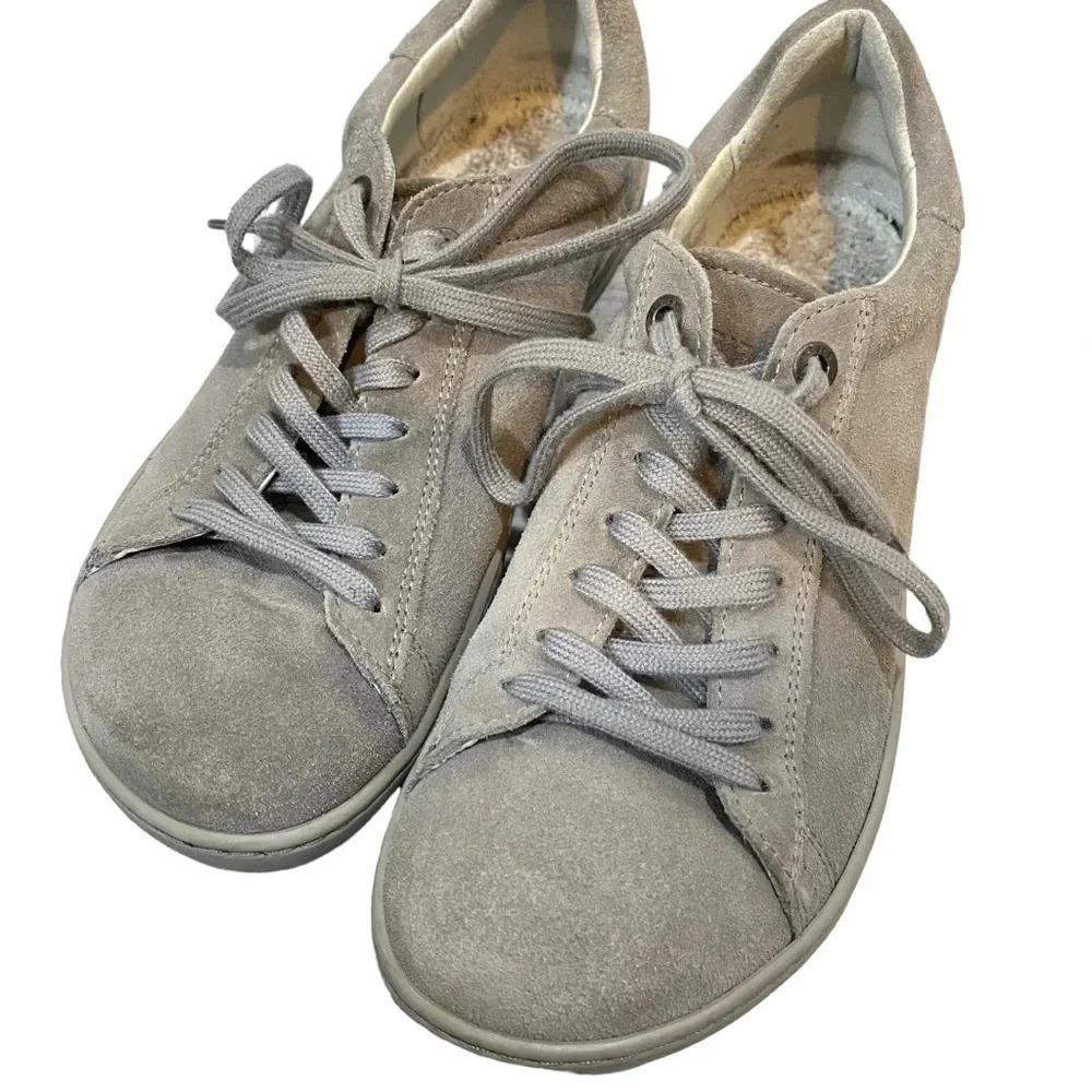 Birkenstock Bend Low Natural Suede Leather Sneakers EUR 37 L / US 6-6.5